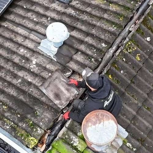 Een dakrenovatie bij oud pannendak in Eelde